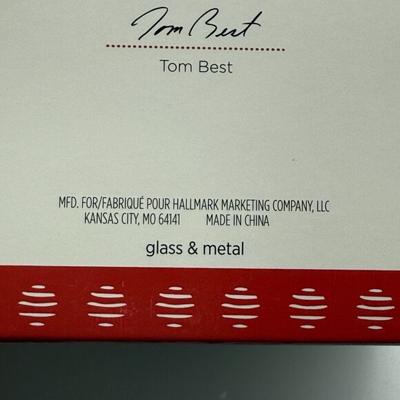 Vtg 2017 Hallmark Winter Cardinal QGO1822 Glass Orb Metal Bird Keepsake Ornament - Picture 10 of 12